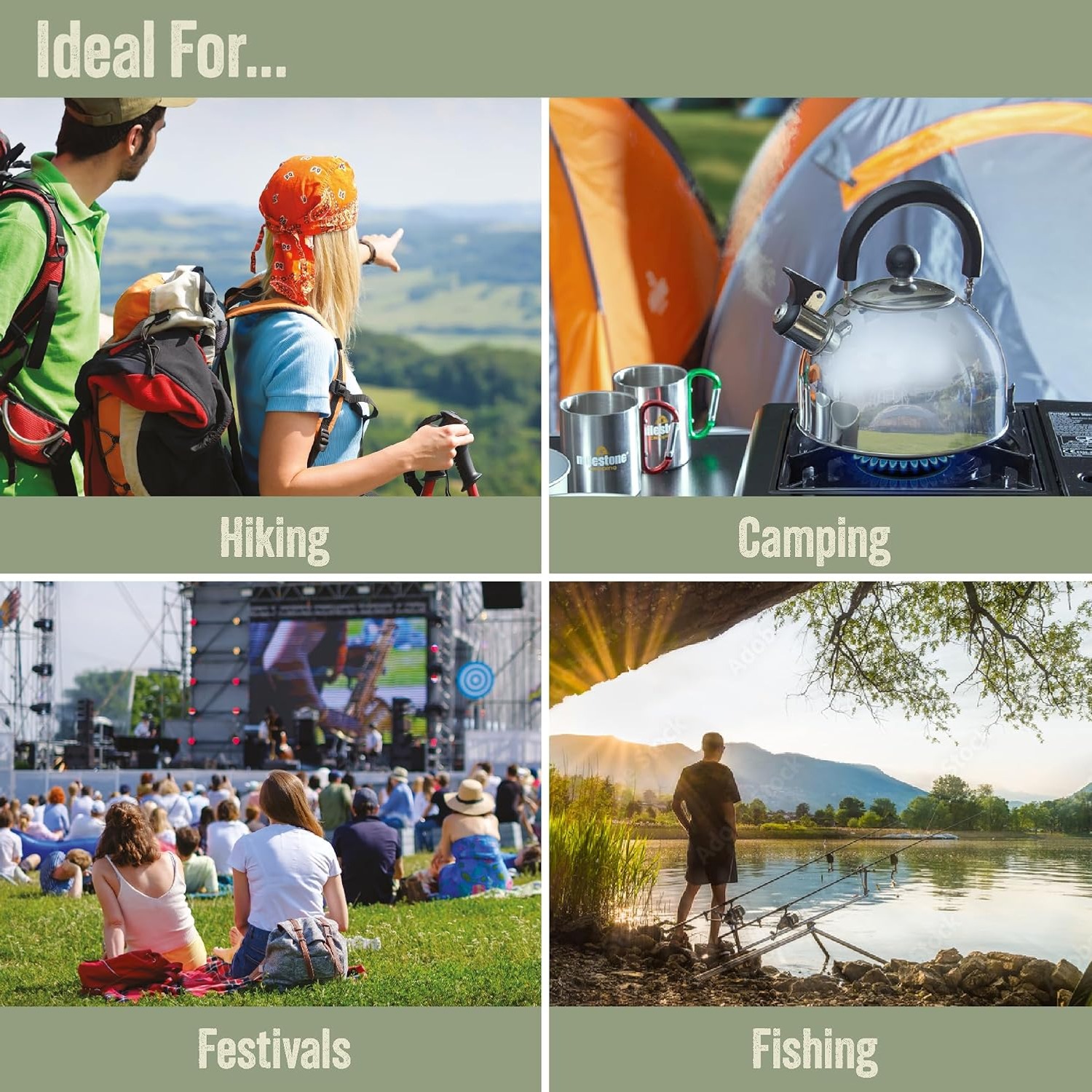 Milestone Camping 2L Whistling Camping Kettle: image 4