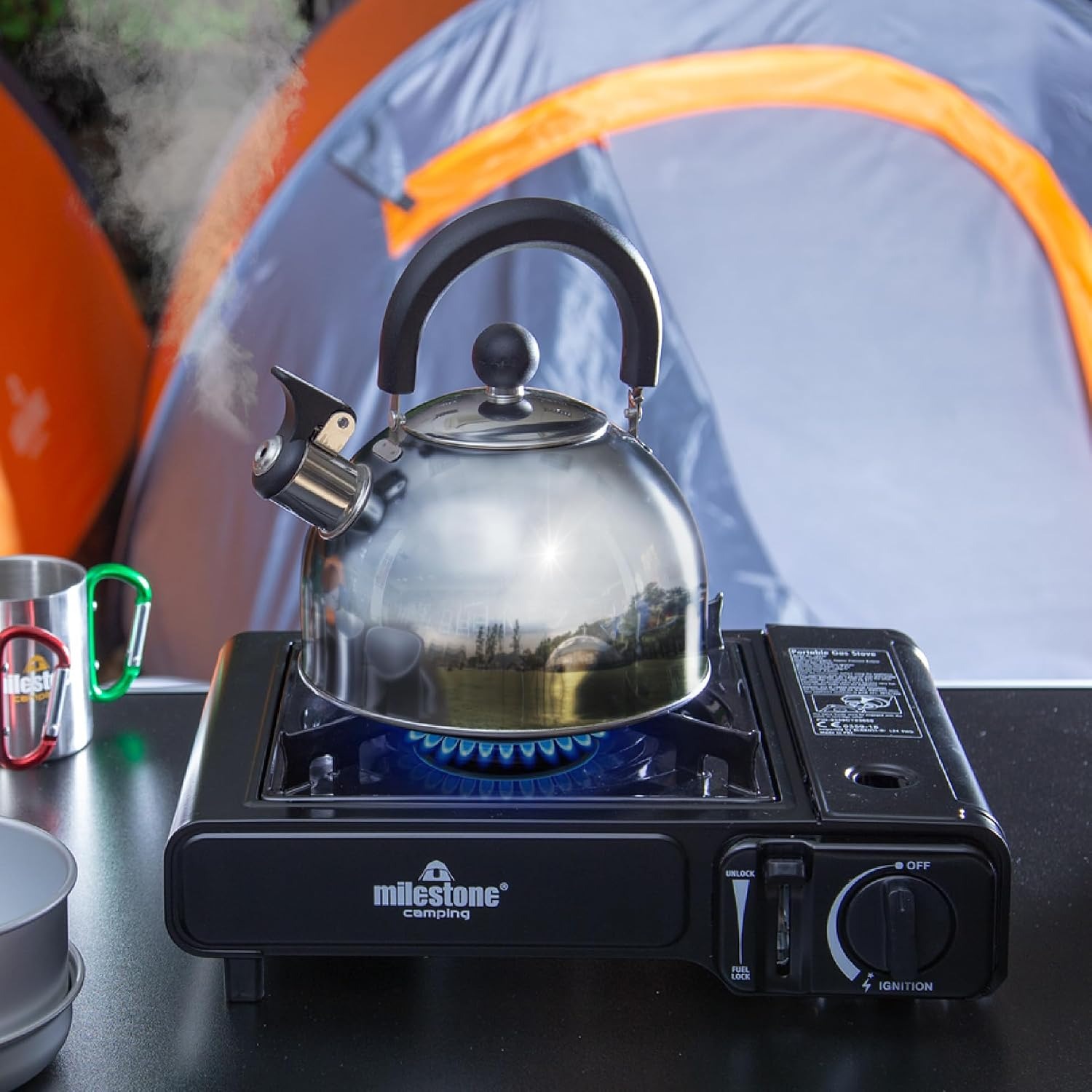 Milestone Camping 2L Whistling Camping Kettle: image 9