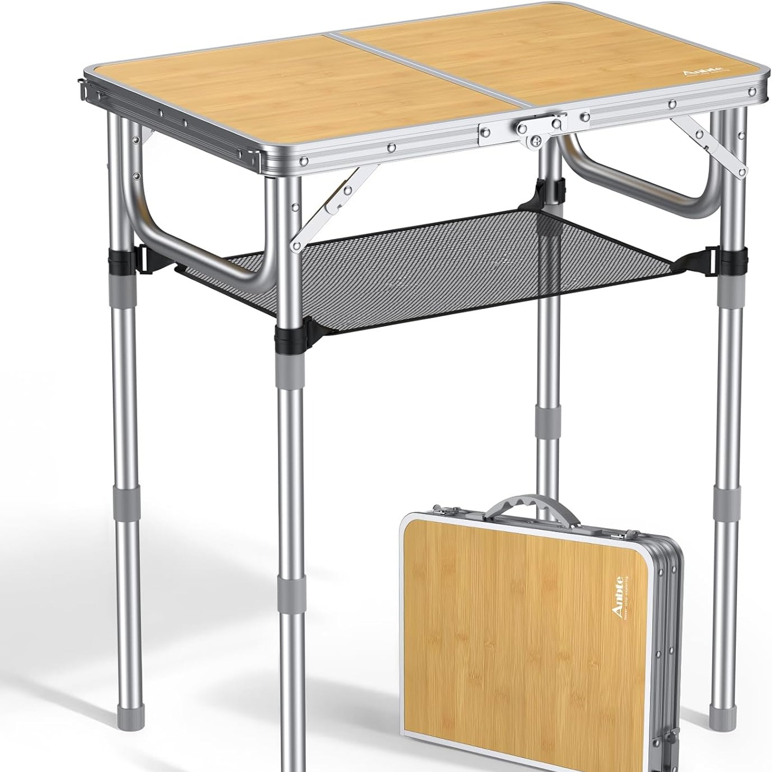 Adjustable Height Folding Camping Table 2ft