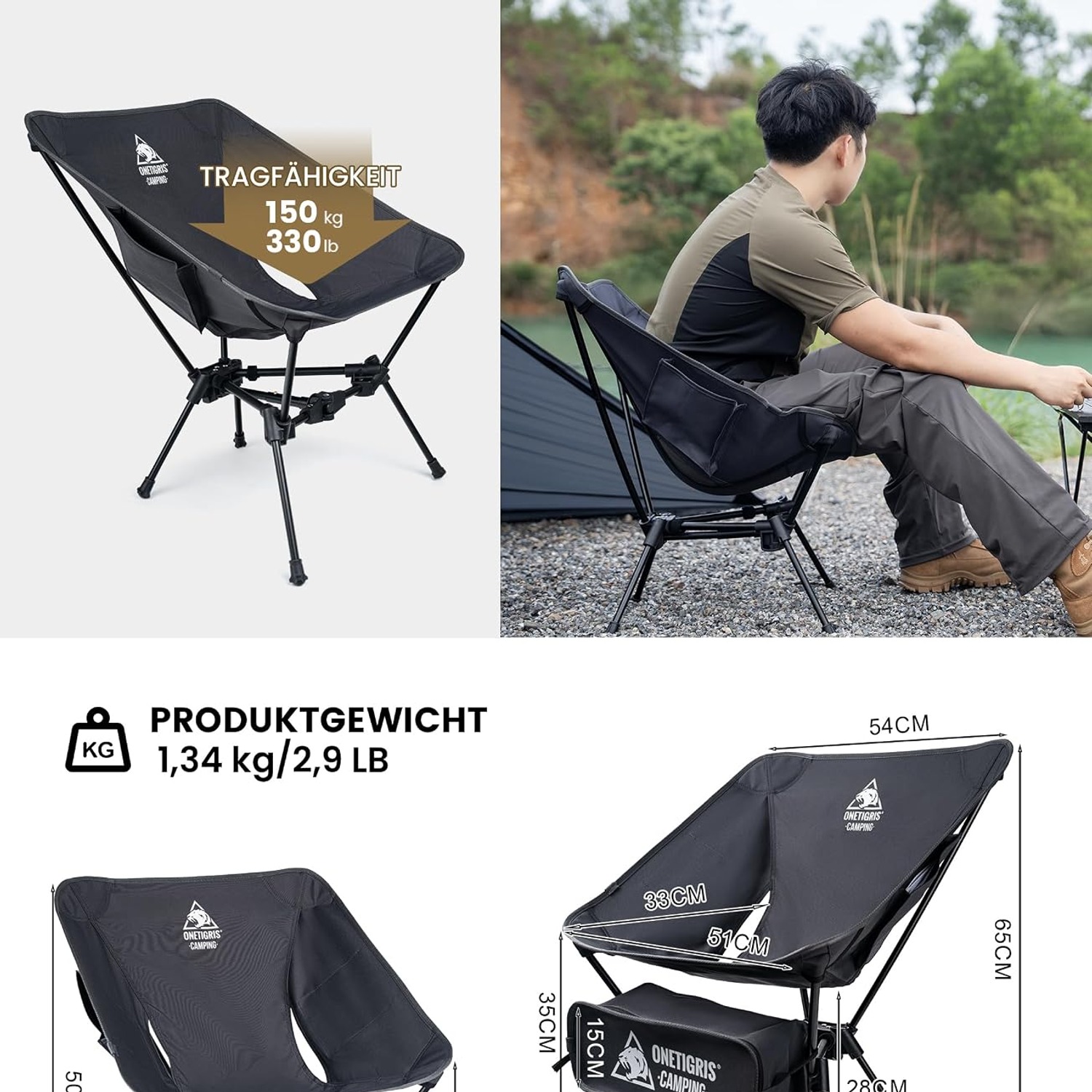OneTigris Folding Camping Chair: image 2