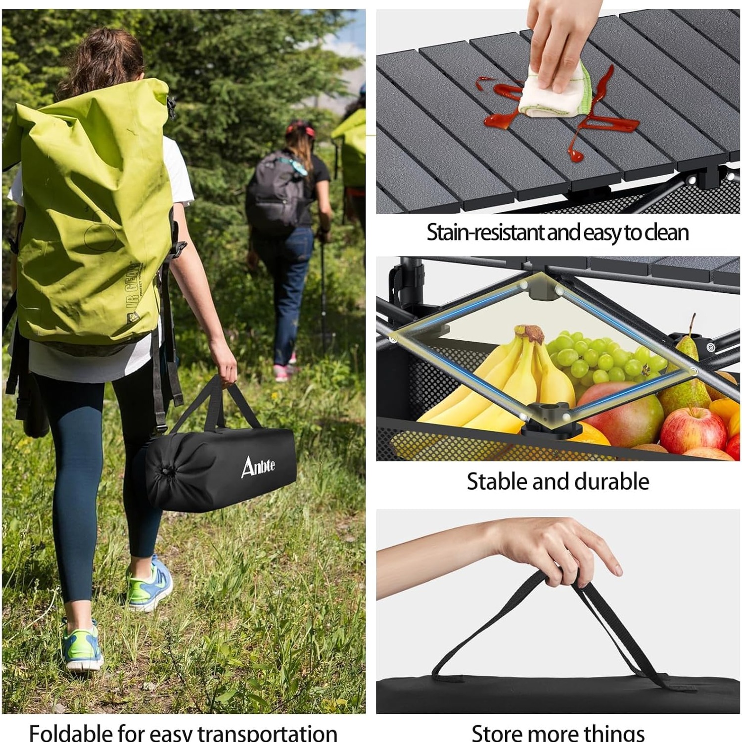 Anbte Roll Top Camping Table 3ft: image 6