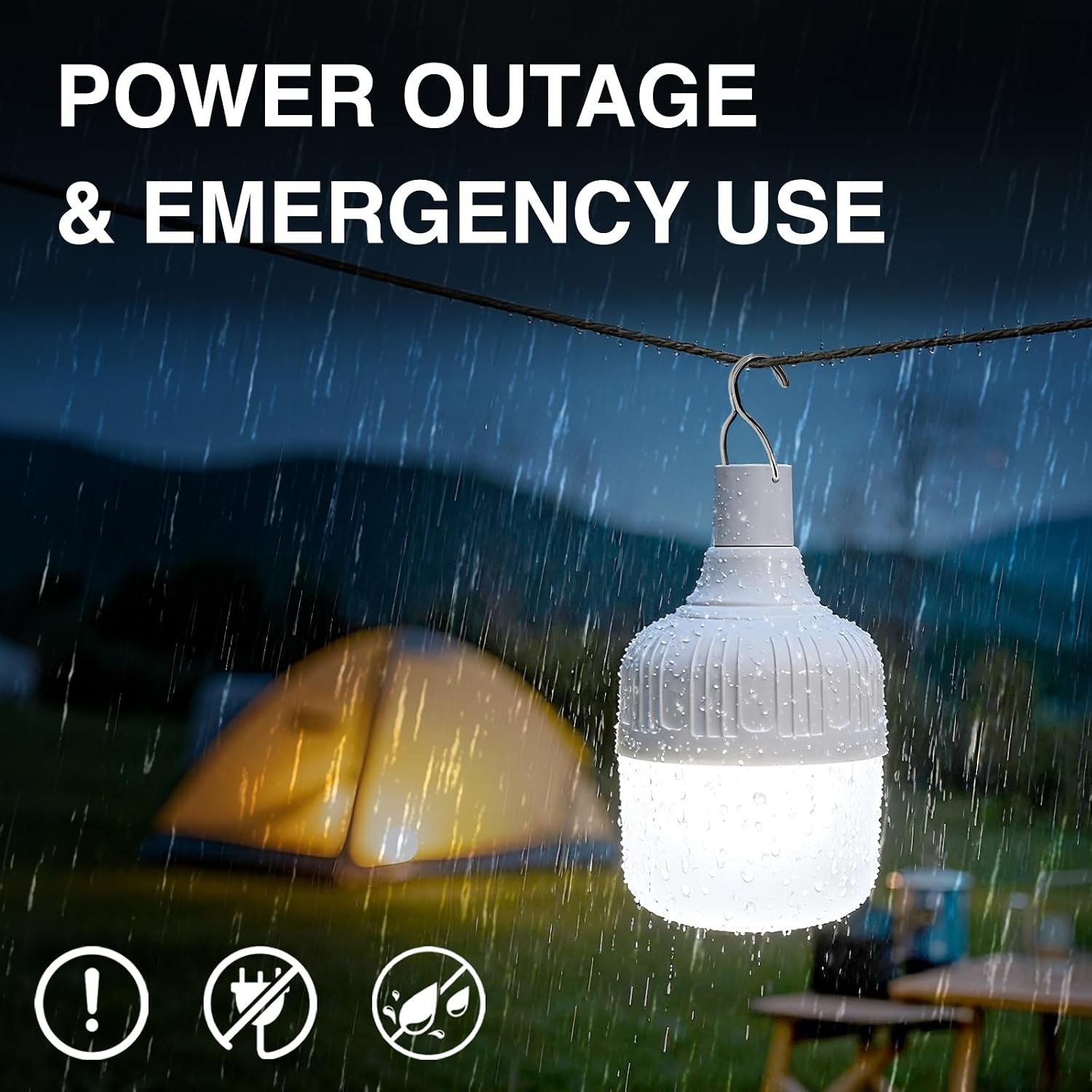 LETOUR 5000 Lumen Rechargeable Camping Light