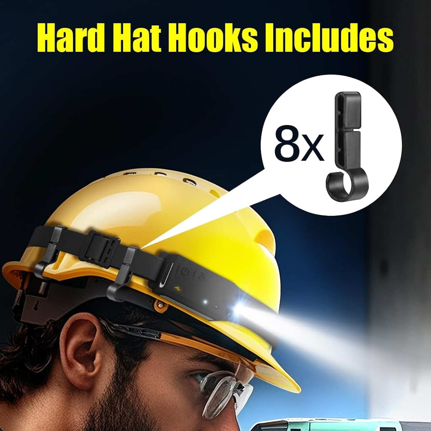 Rechargeable LED Headlamp 2 Pack with Motion Sensor: image 9