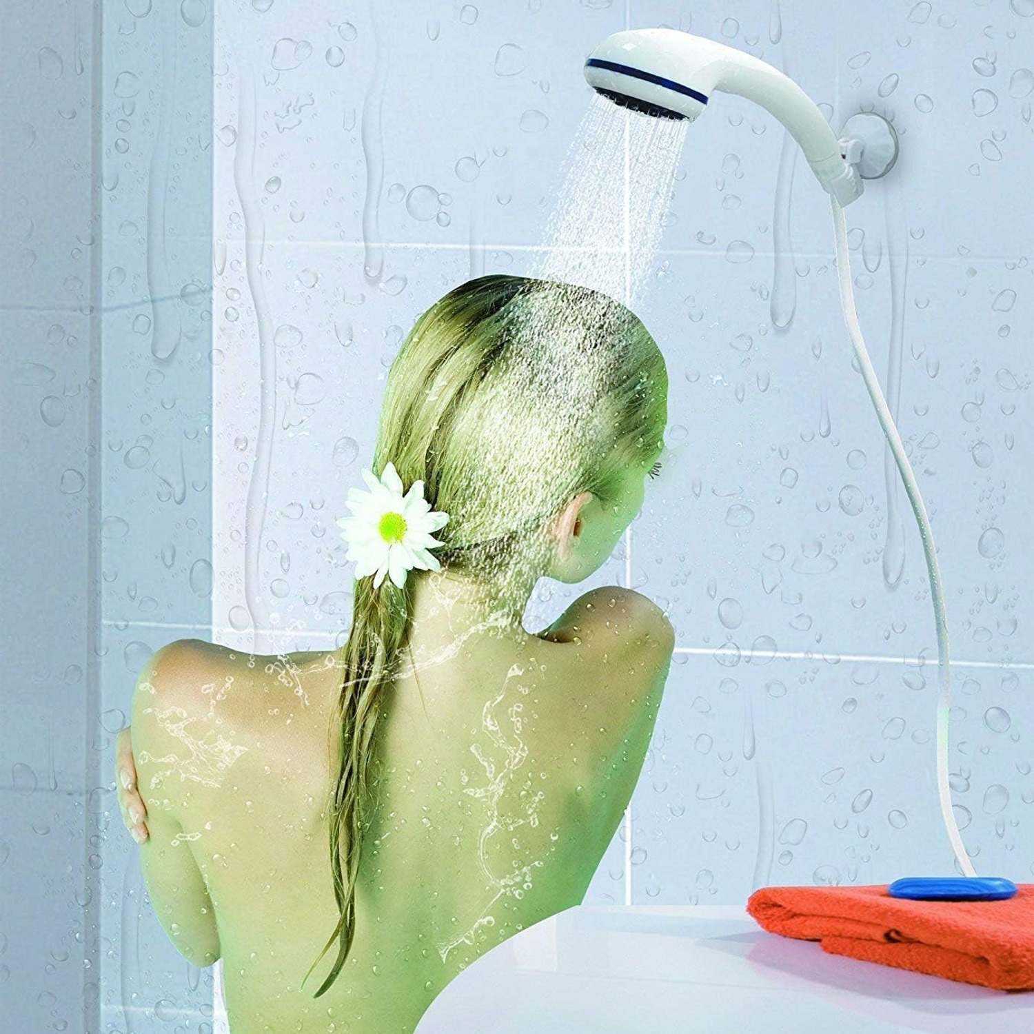 Portable Camping Shower with Rechargeable Pump