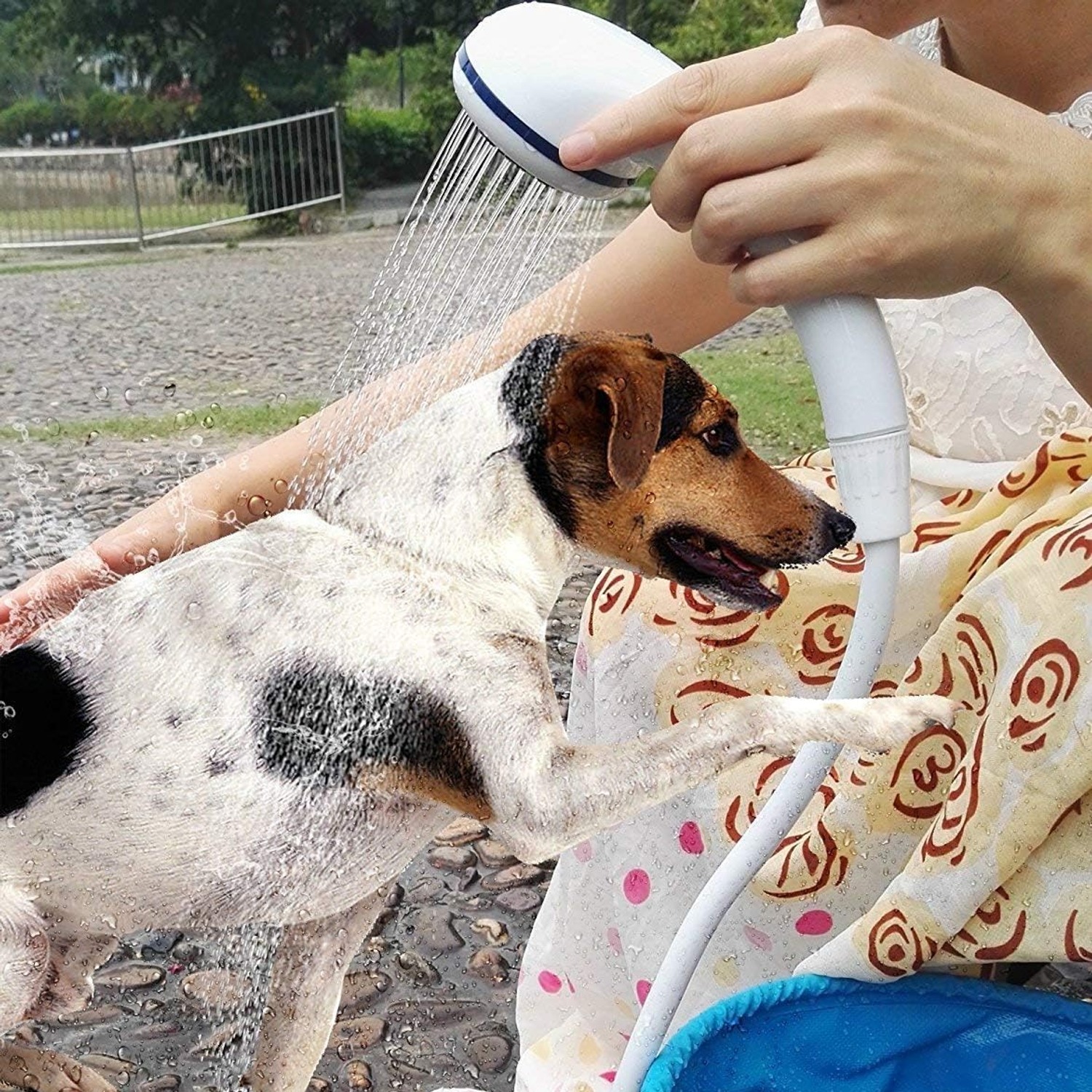 Portable Camping Shower with Rechargeable Pump