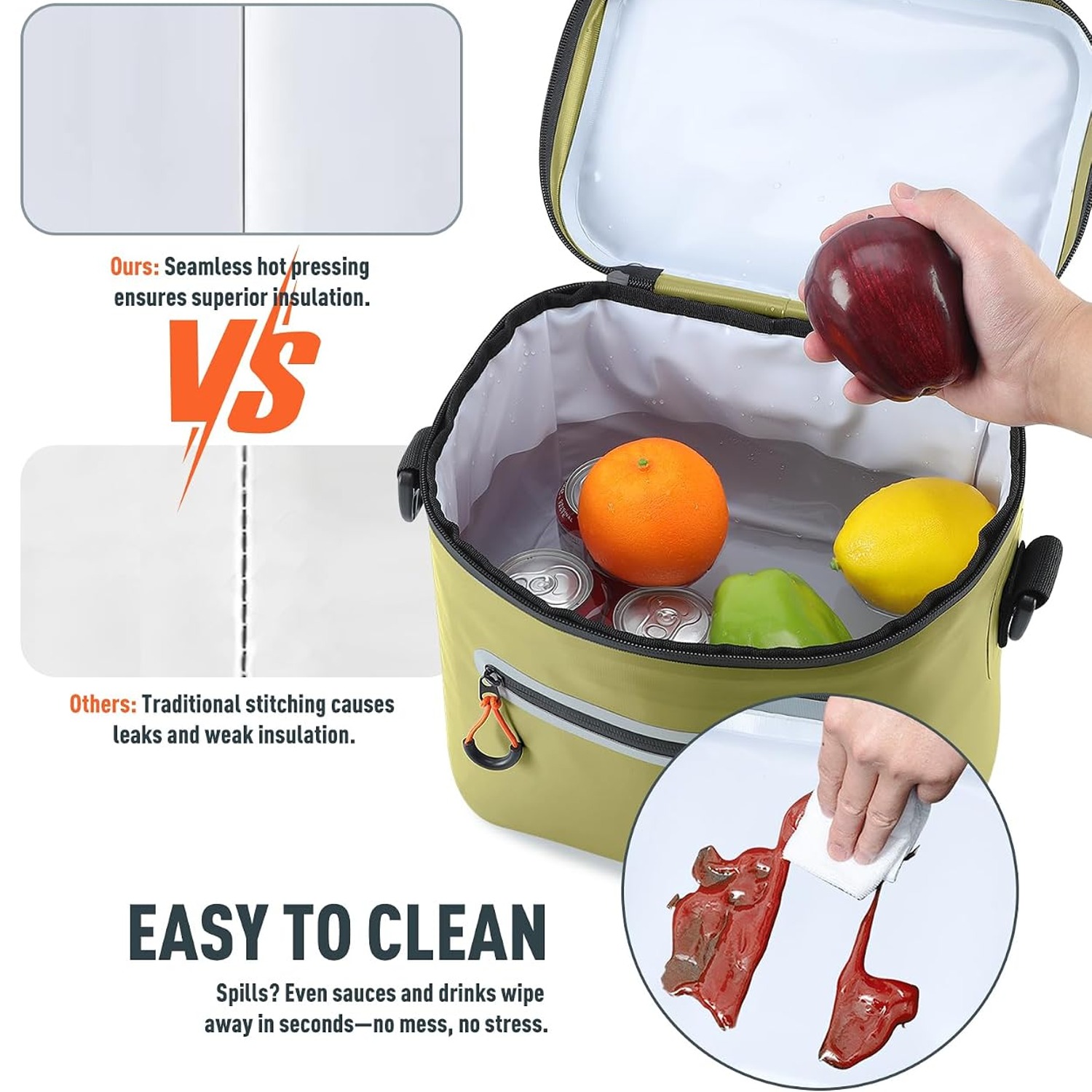 Sydioor Soft Sided Insulated Cooler Bag 14L: image 4