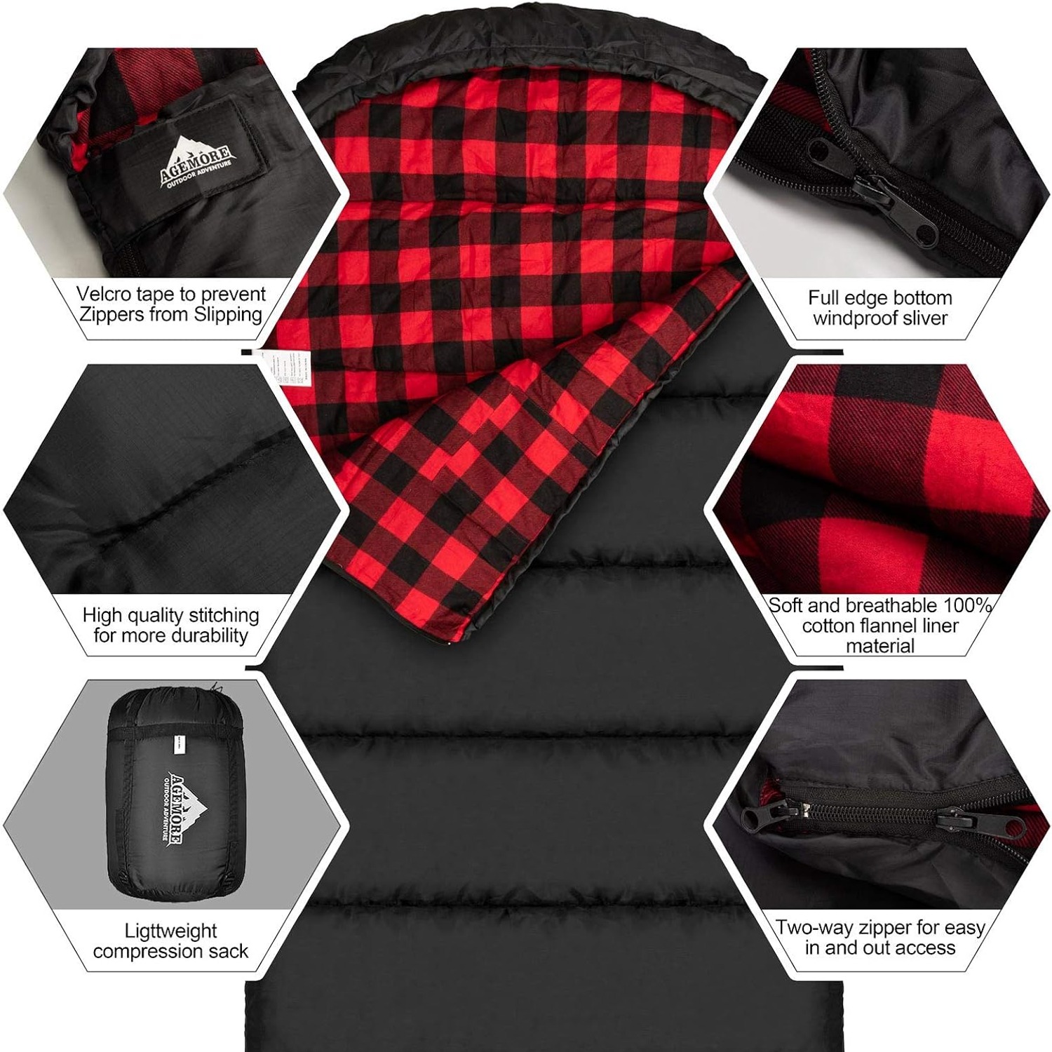 Cotton Flannel Sleeping Bag