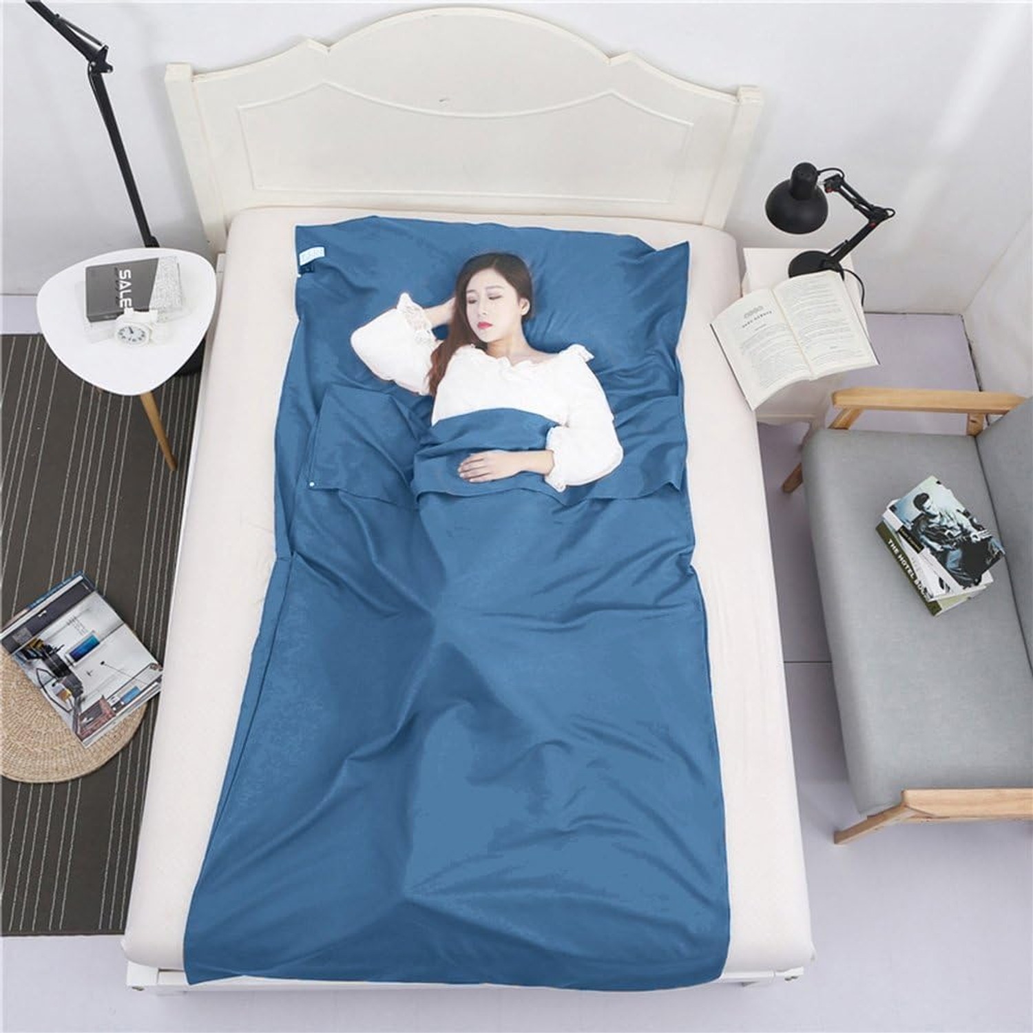 Lightweight Travel Sleeping Bag with Carry Bag: image 6