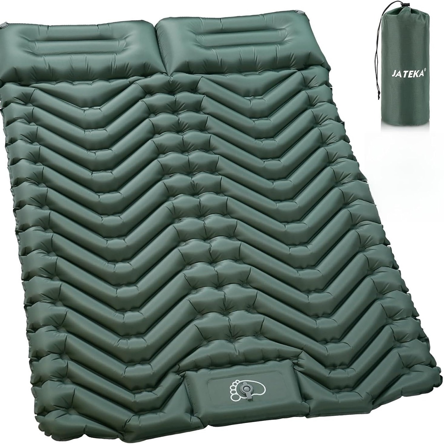 Self Inflating Sleeping Mat with Built-In Foot Pump and Pillow: image 2