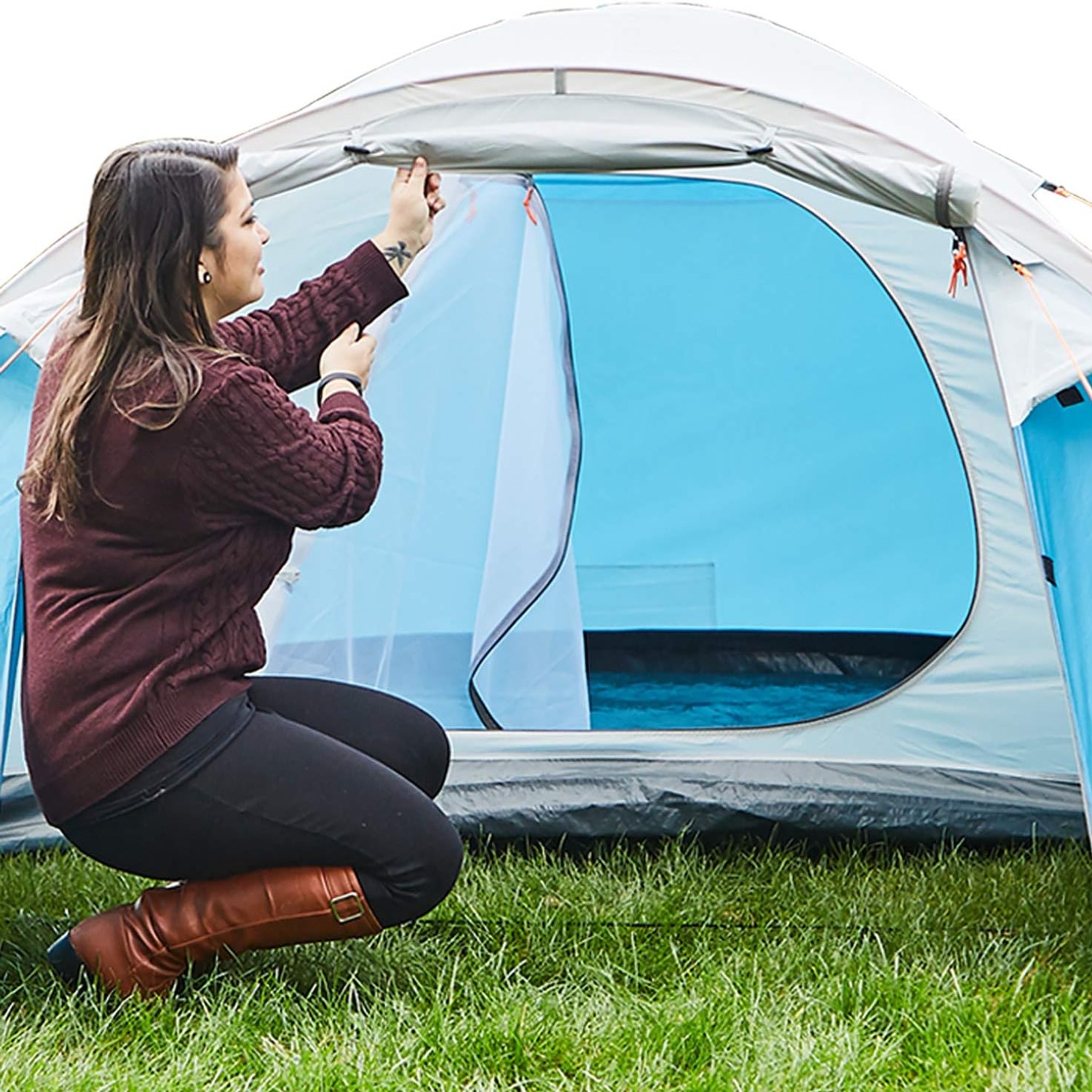 SAFACUS 4 Person Double Layer Dome Tent
