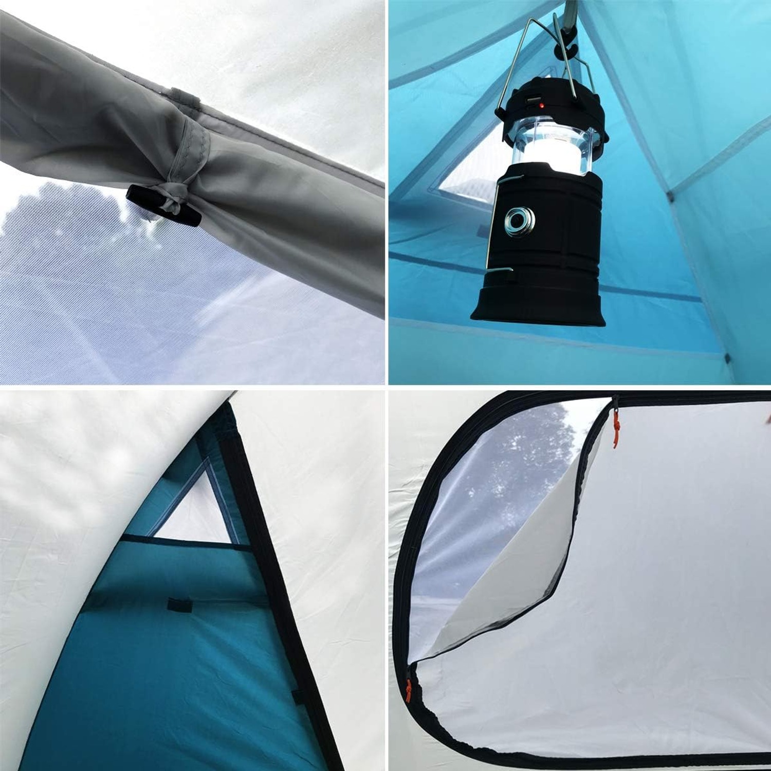SAFACUS 4 Person Double Layer Dome Tent